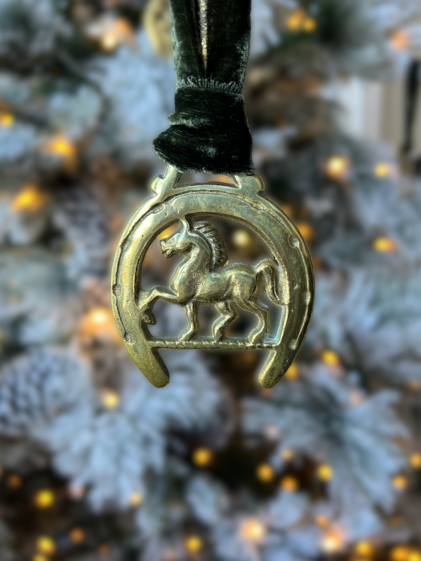 Vintage Brass Christmas Ornament
