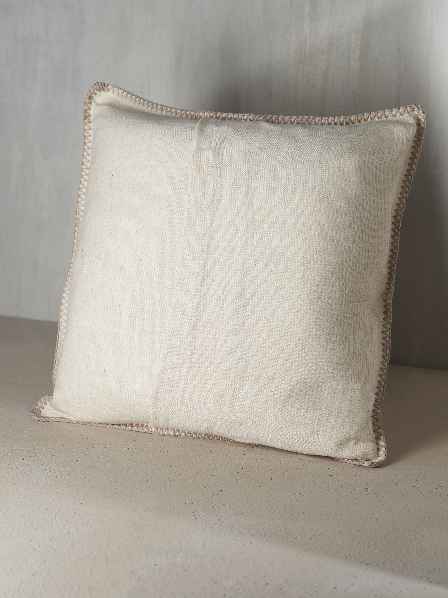 Saddle Stitch Linen Throw Pillowcase
